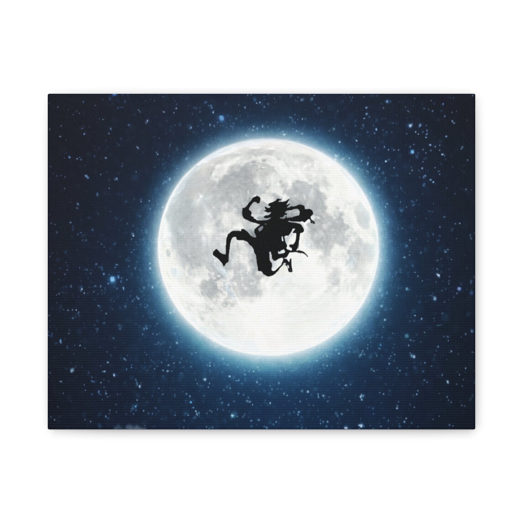 Witch Silhouette Moon Matte Canvas