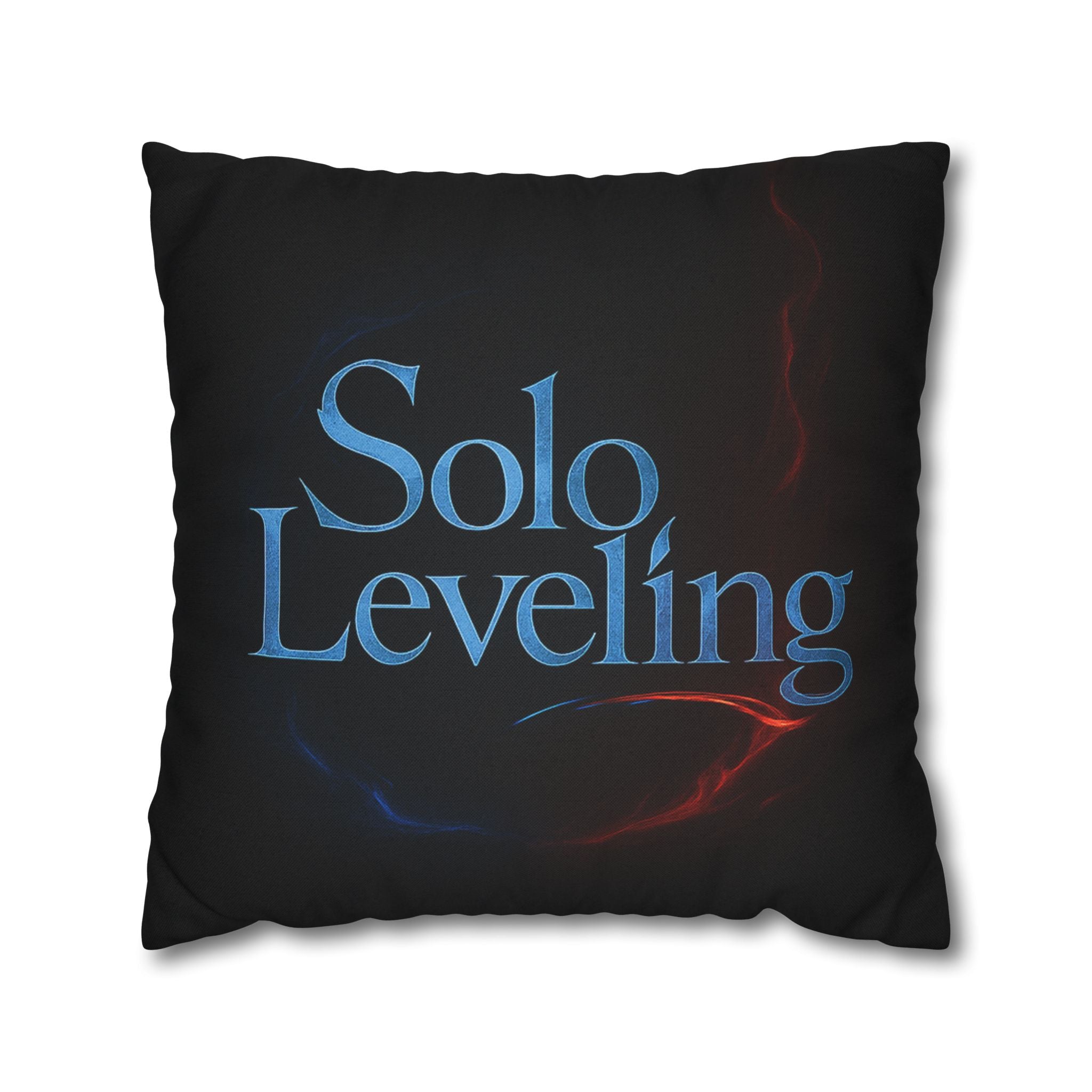 Solo Leveling Pillowcase | Square Throw Pillow Cover, Anime Logo Design