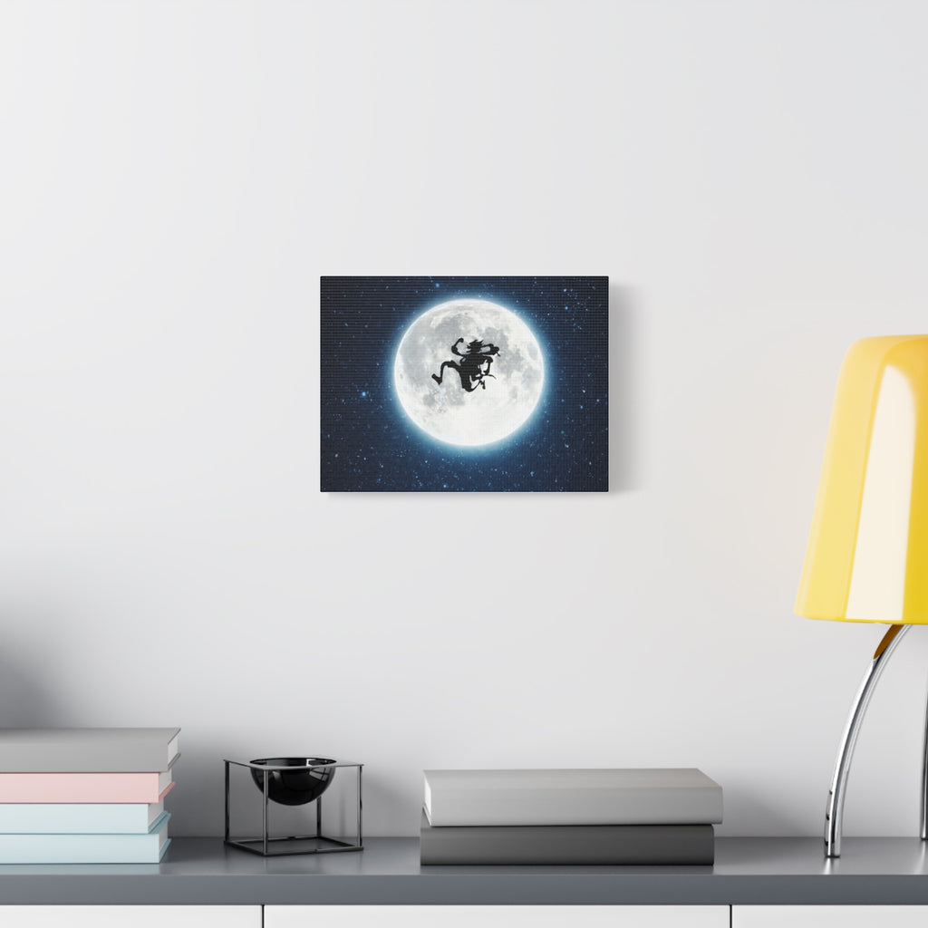 Witch Silhouette Moon Matte Canvas