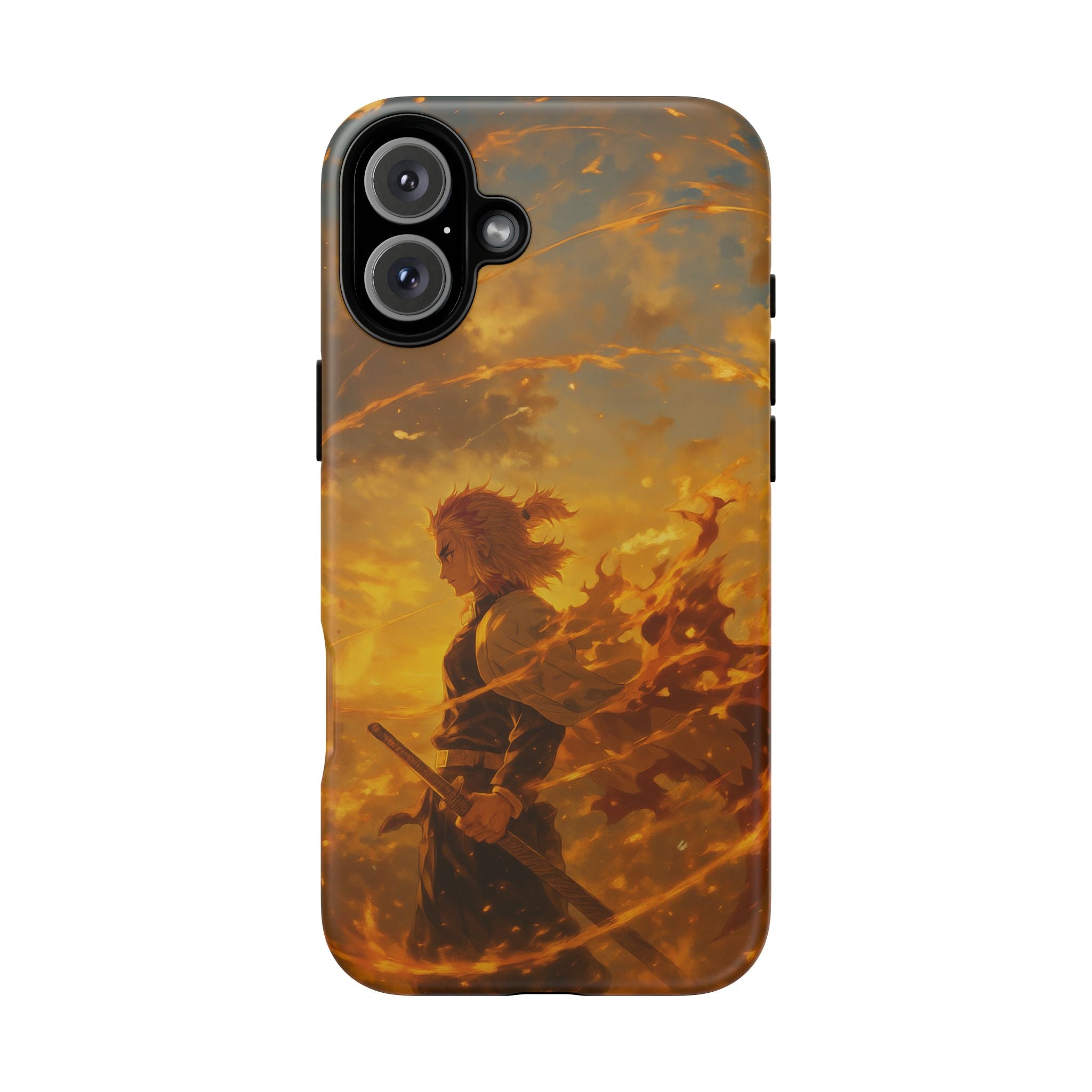 Flame Samurai Phone Case | Sunset Warrior iPhone Case