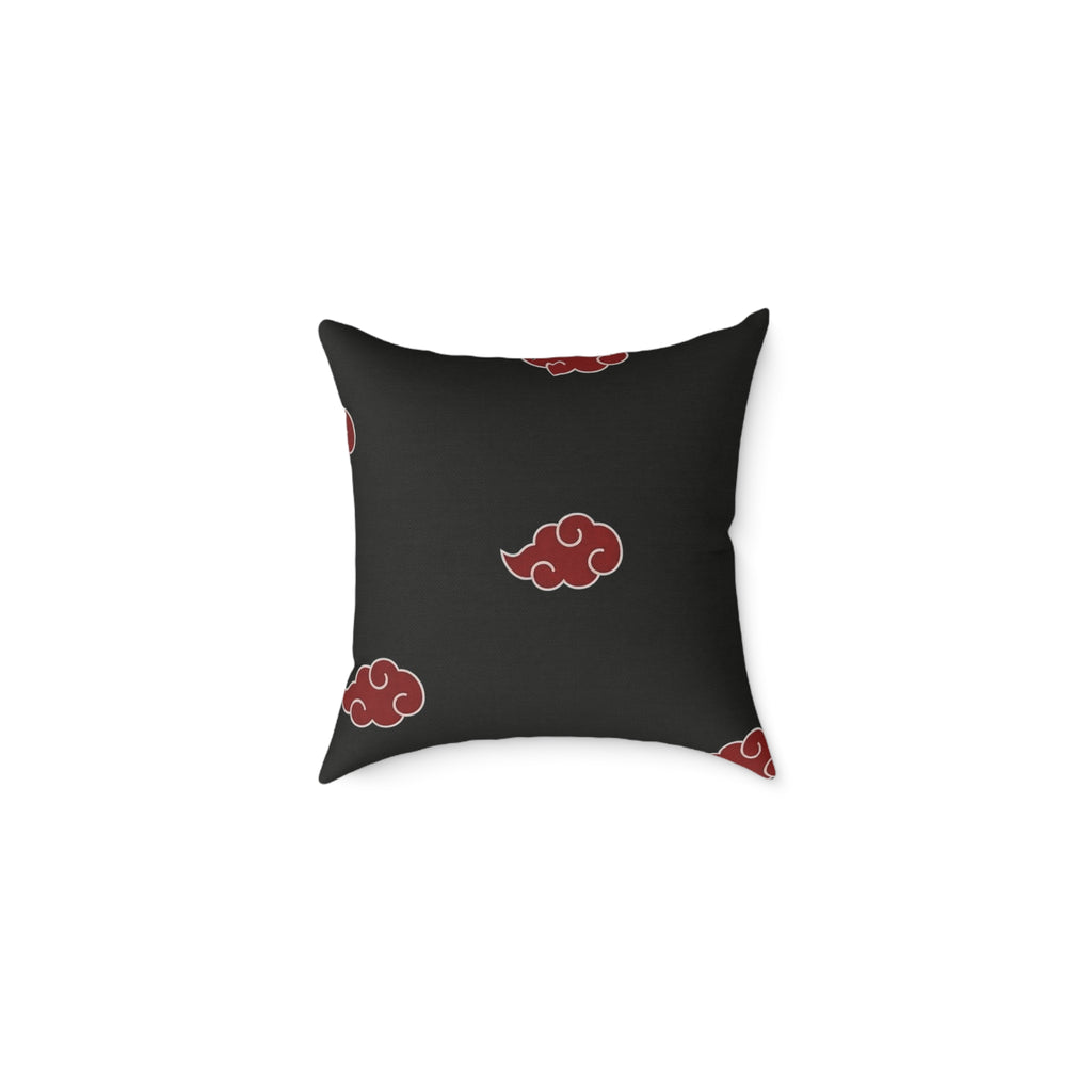 Red Akatsuki Cloud Pillow | Anime Pattern Accent Pillow