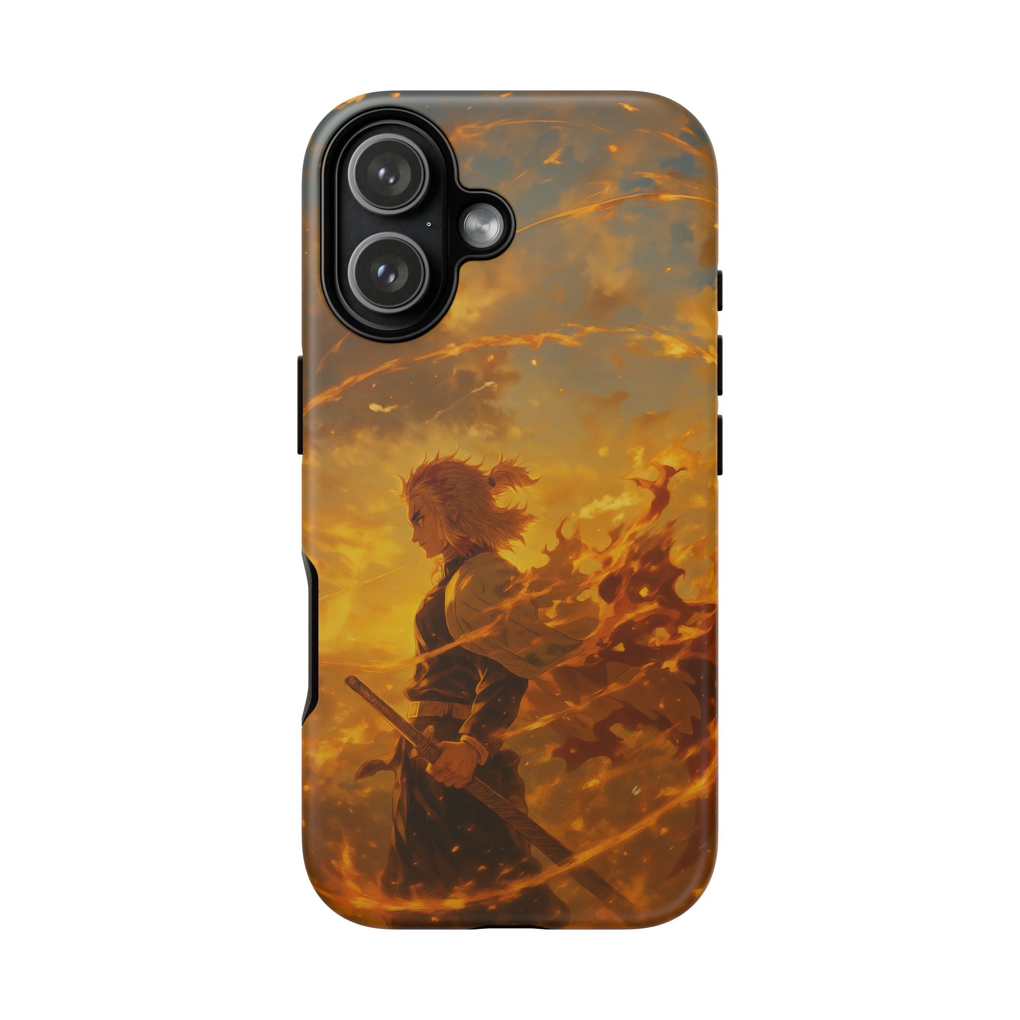 Flame Samurai Phone Case | Sunset Warrior iPhone Case