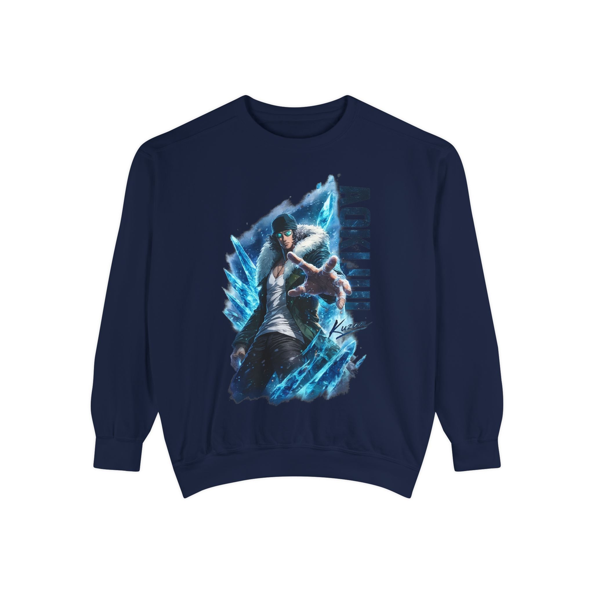 Aokiji Ice Admiral Illustration Sweatshirt | Anime Marine Navarch