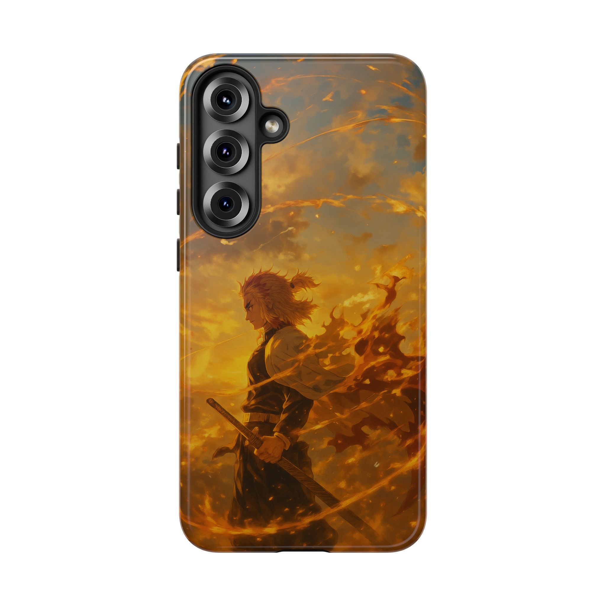 Flame Samurai Phone Case | Sunset Warrior iPhone Case