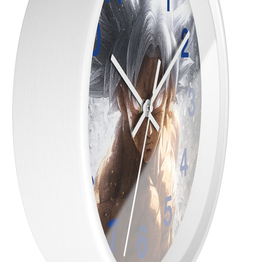 Ultra Instinct Anime Warrior Wall Clock | Illustrated Character Timepiece