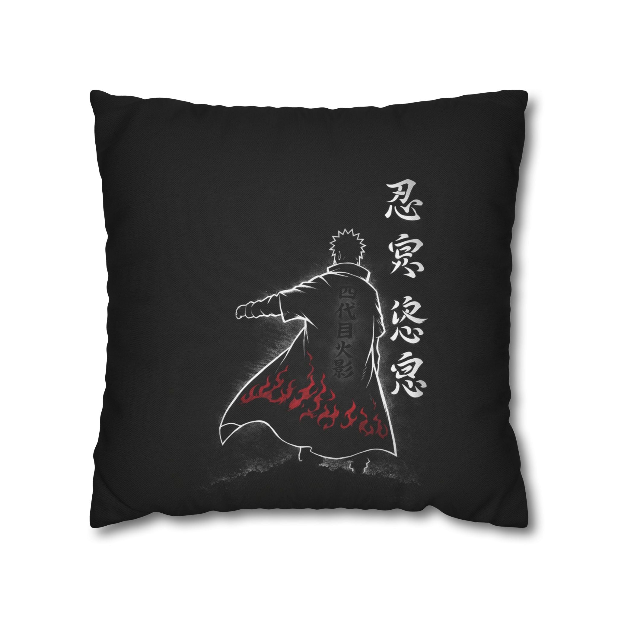 Akatsuki Cloak Ninja Silhouette Pillowcase | Square Polyester Pillowcase
