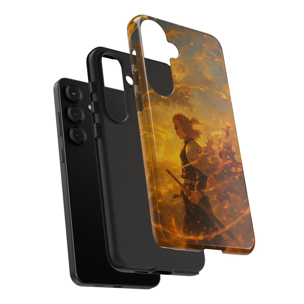 Flame Samurai Phone Case | Sunset Warrior iPhone Case