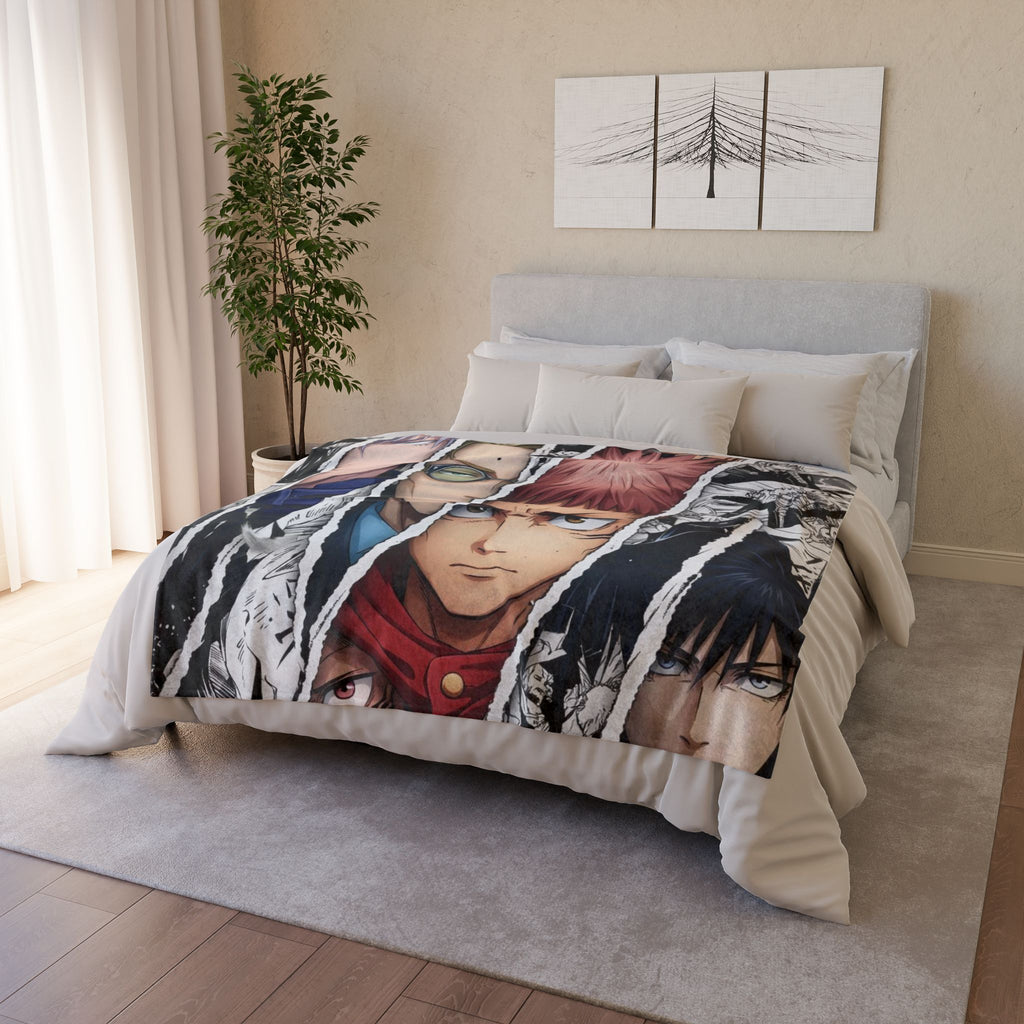 Anime Character Collage Blanket | Polyester Throw Blanket