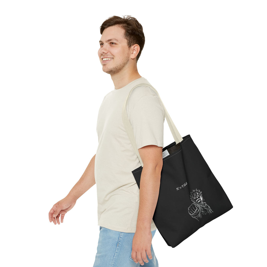 Manga Fist Character Tote Bag | Anime Graphic Tote