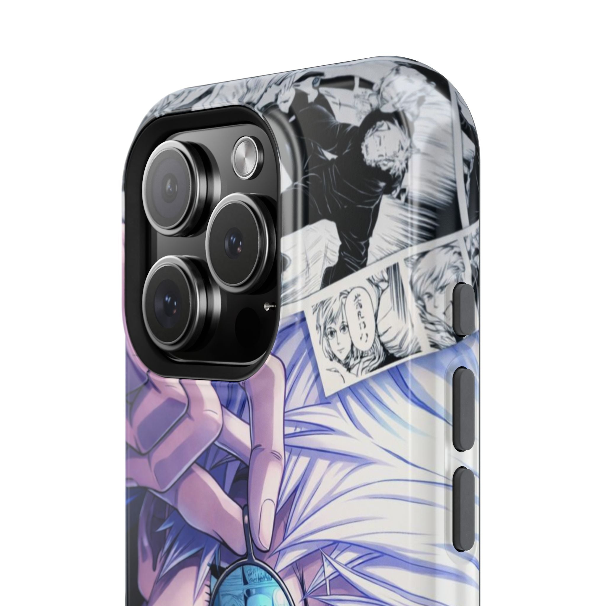 Anime Character Impact-Resistant Phone Case — Stylish Sunglasses Manga Design