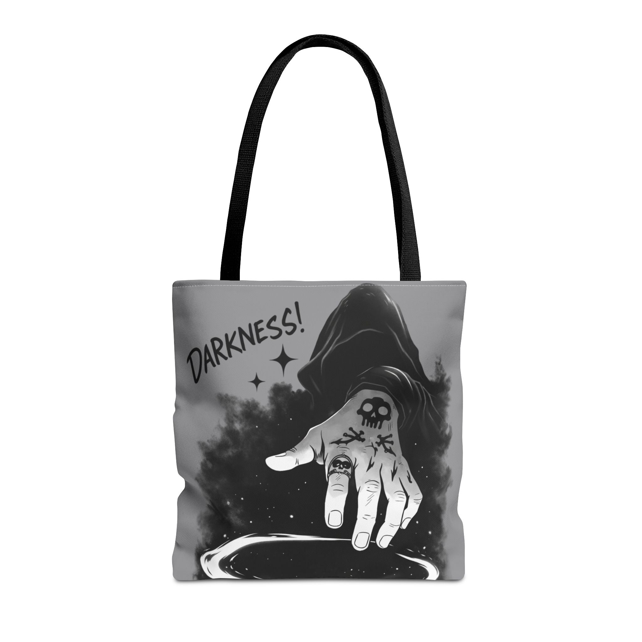 Darkness Hand Illustration Tote Bag | Gothic Spellcaster Design