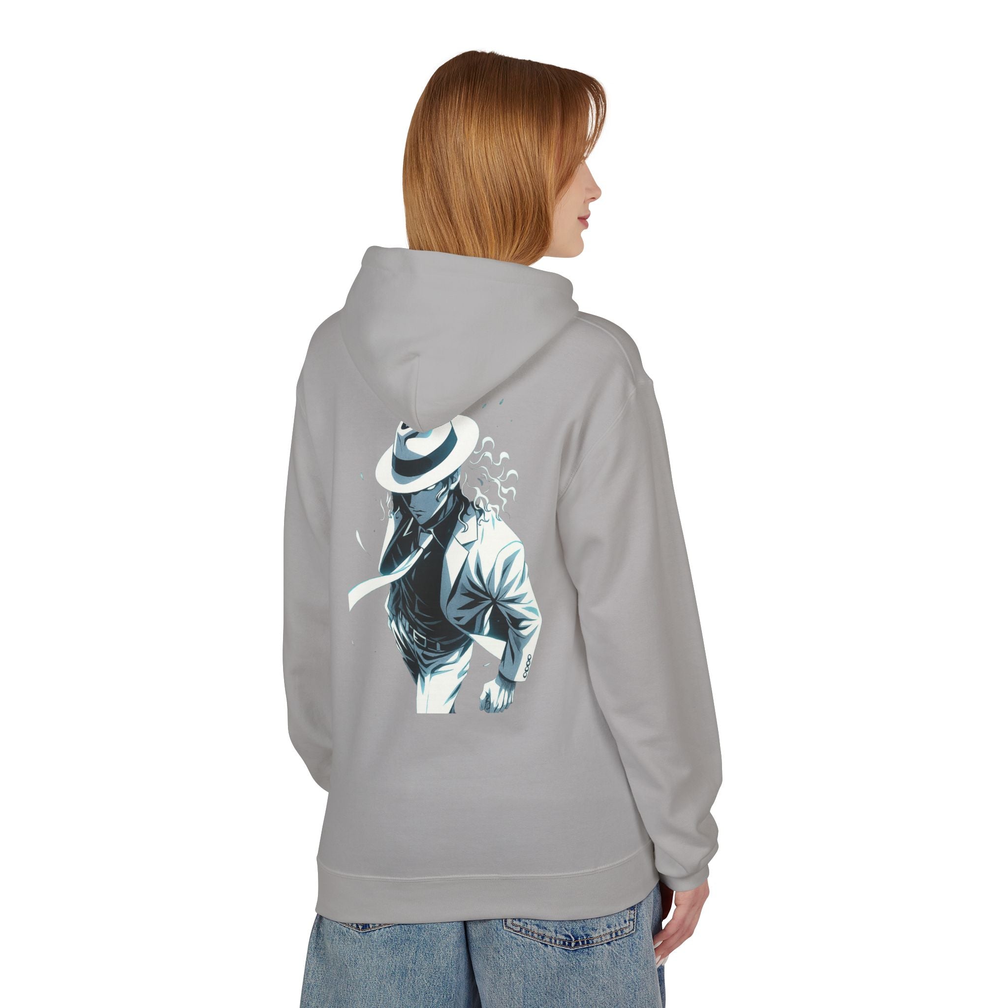 Stylish Unisex Fleece Hoodie with MUZAN Design, Perfect for Casual Wear, Gifts, Anime Fans, Cozy Layering, Unique Apparel