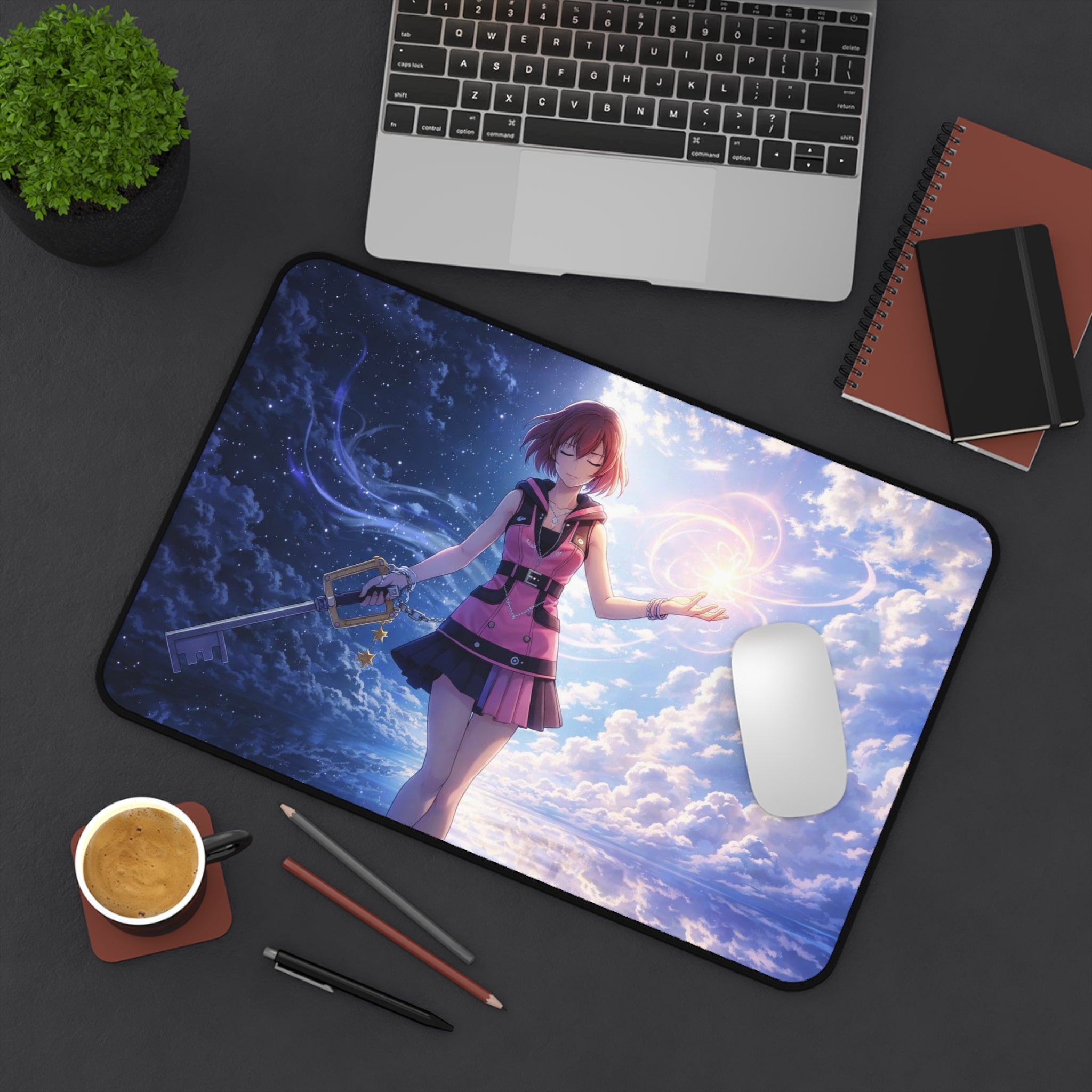 Anime blade Girl Desk Mat — Fantasy Sky Gaming Mouse Pad