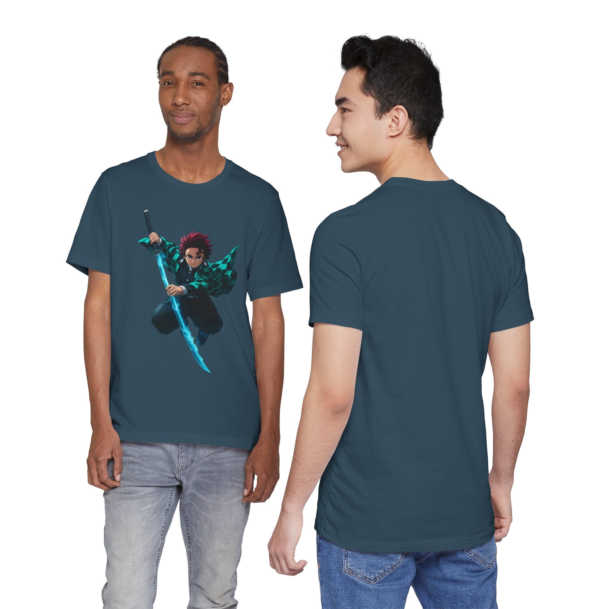 Anime-Inspired Graphic Tee, Unisex Jersey Short Sleeve Tee, Casual Wear, Gift for Fans, Manga Merchandise, Comfortable Style