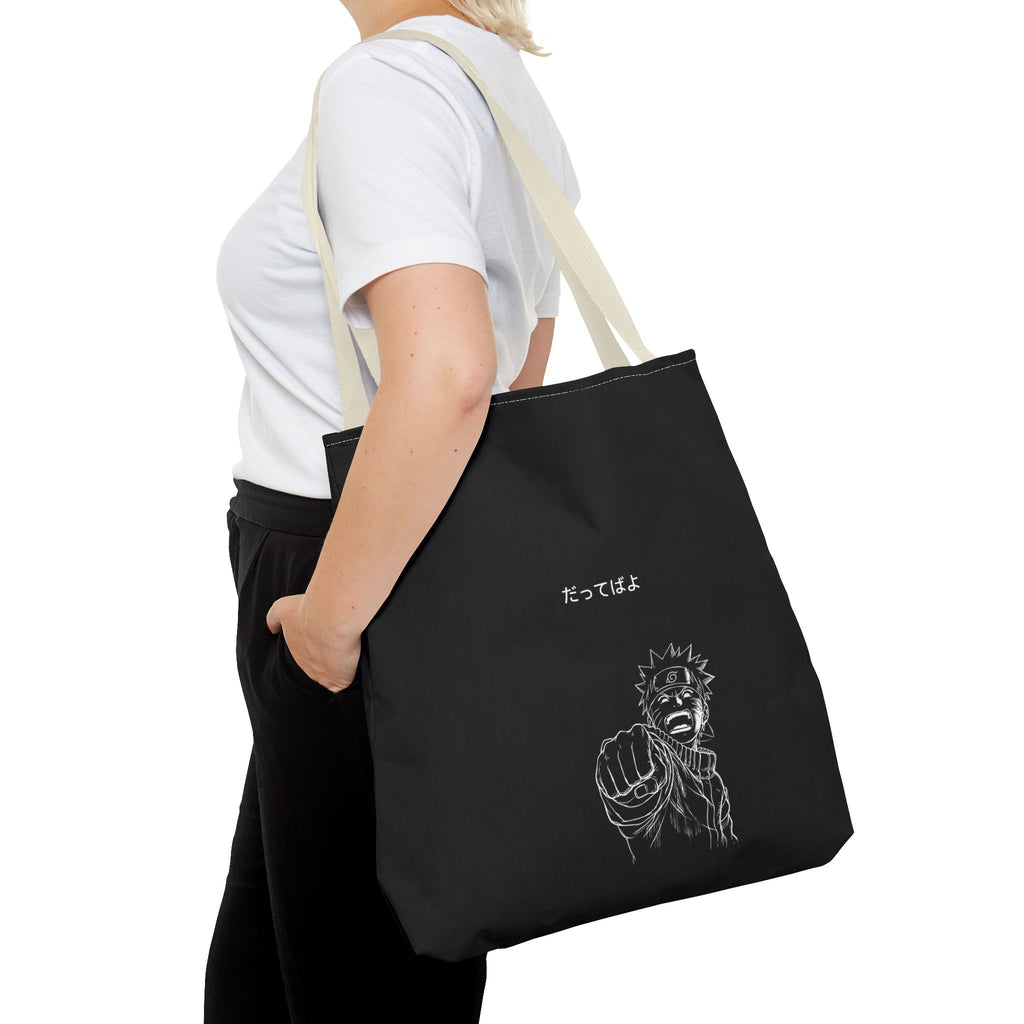 Manga Fist Character Tote Bag | Anime Graphic Tote