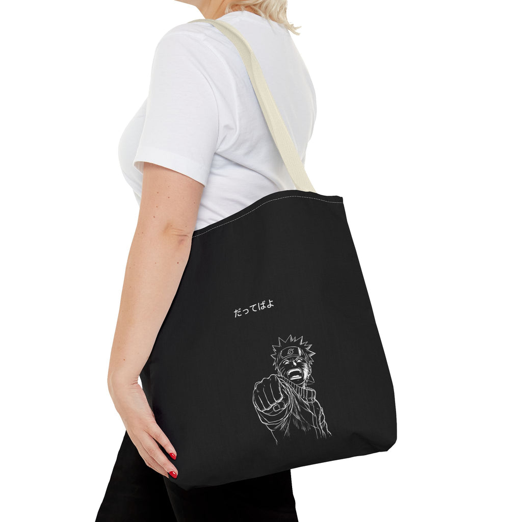 Manga Fist Character Tote Bag | Anime Graphic Tote