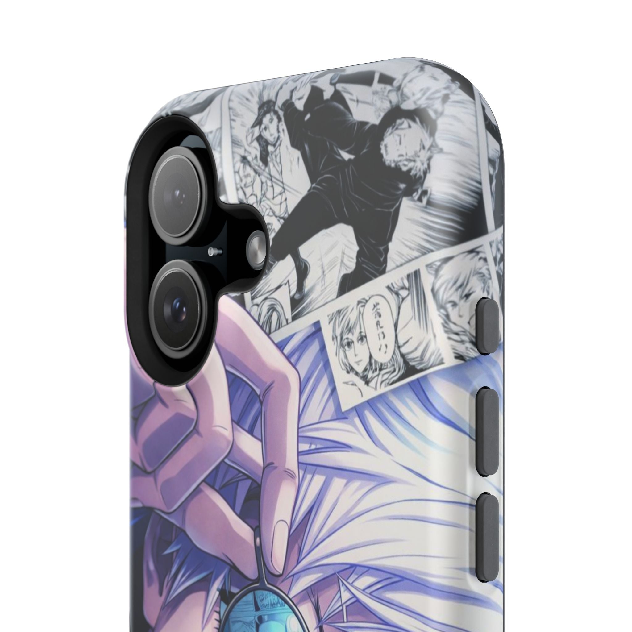 Anime Character Impact-Resistant Phone Case — Stylish Sunglasses Manga Design