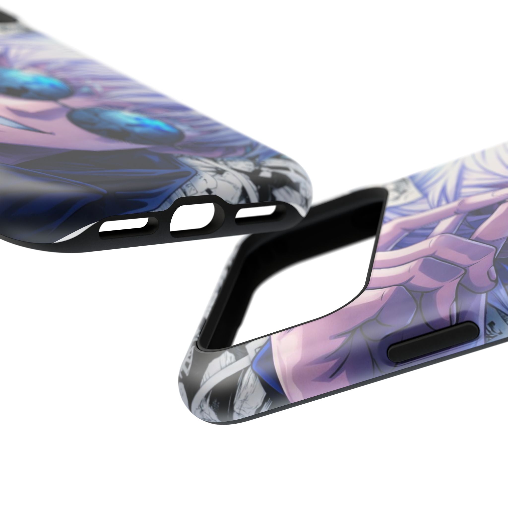 Anime Character Impact-Resistant Phone Case — Stylish Sunglasses Manga Design