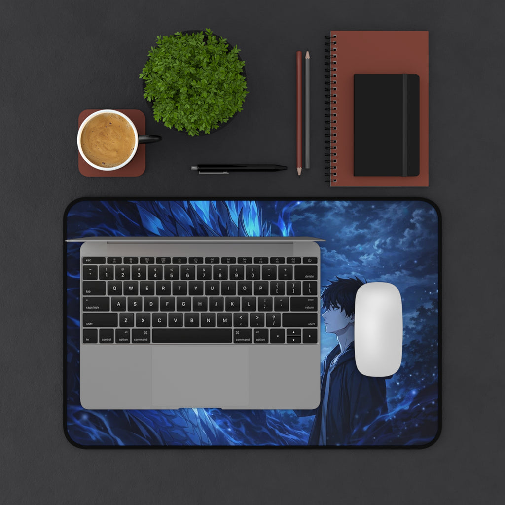 Dragon Bond Desk Mat — Anime Blue Dragon Gaming Mouse Pad