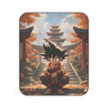 Young Martial Artist Picnic Blanket | Anime Pagoda Autumn Scene
