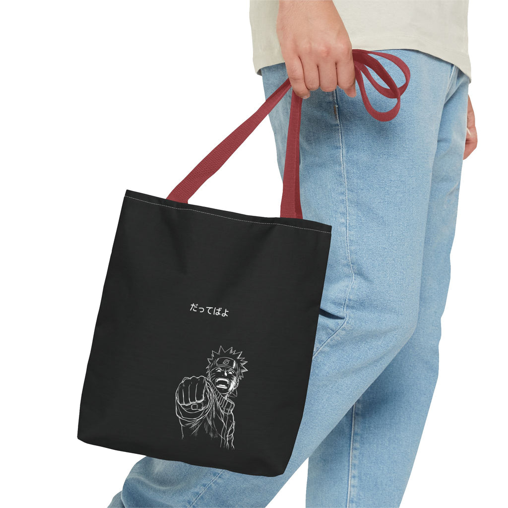 Manga Fist Character Tote Bag | Anime Graphic Tote