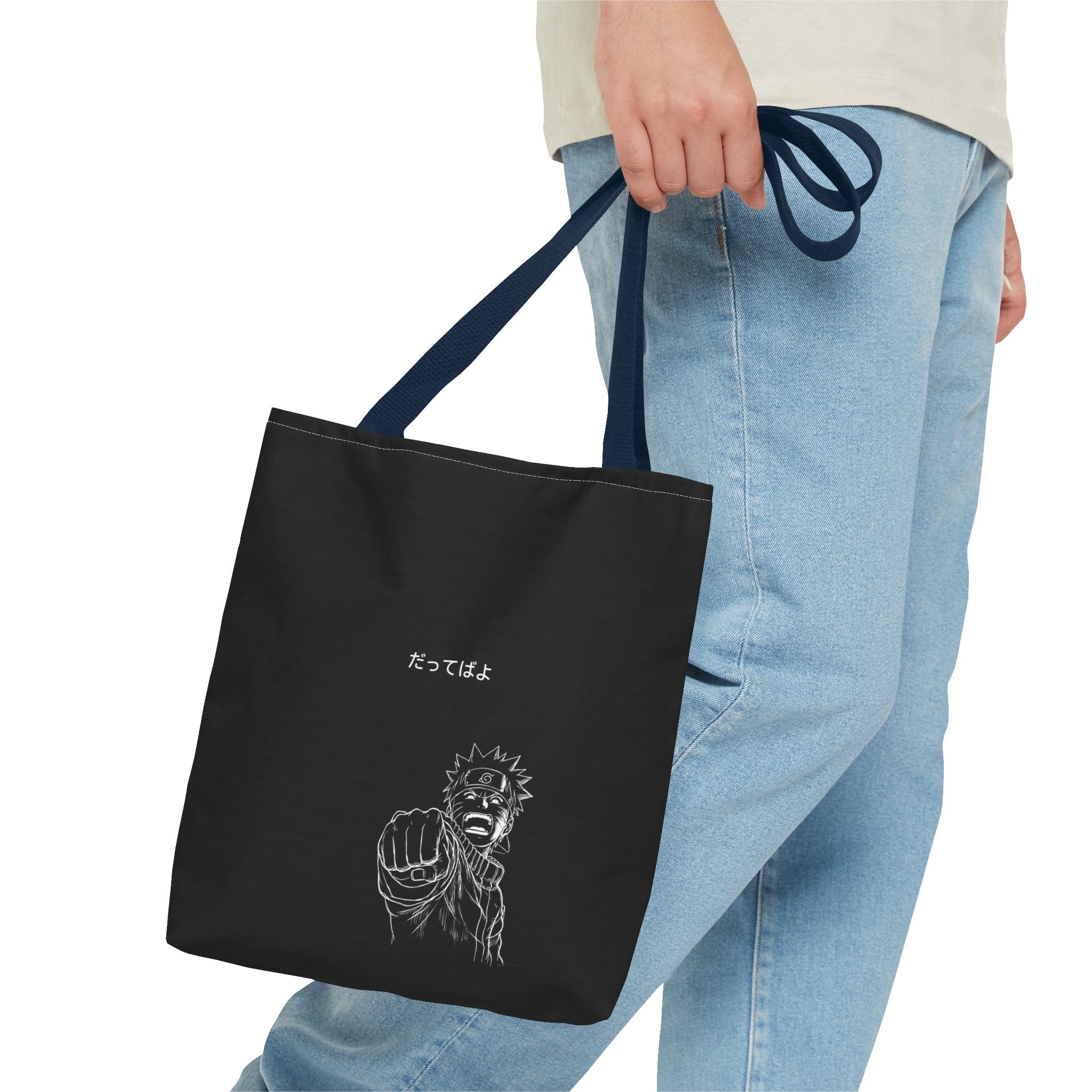 Manga Fist Character Tote Bag | Anime Graphic Tote