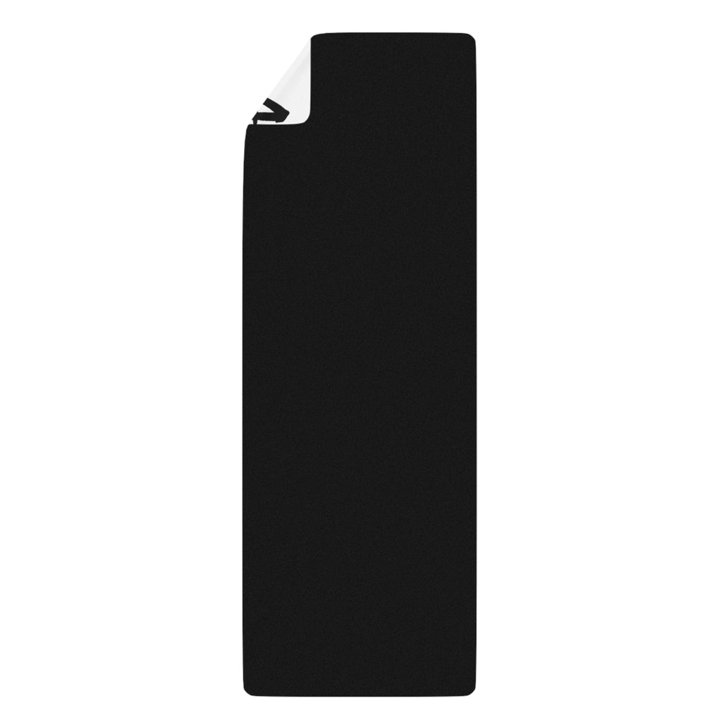Silhouette Warrior Arise Rubber Yoga Mat | Anime Noir Meditation Mat