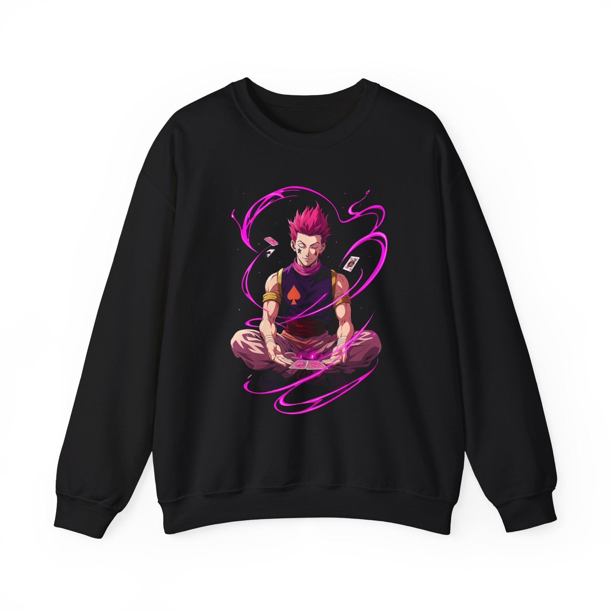 Meditating Anime Warrior Sweatshirt | Mystic Energy Illustration