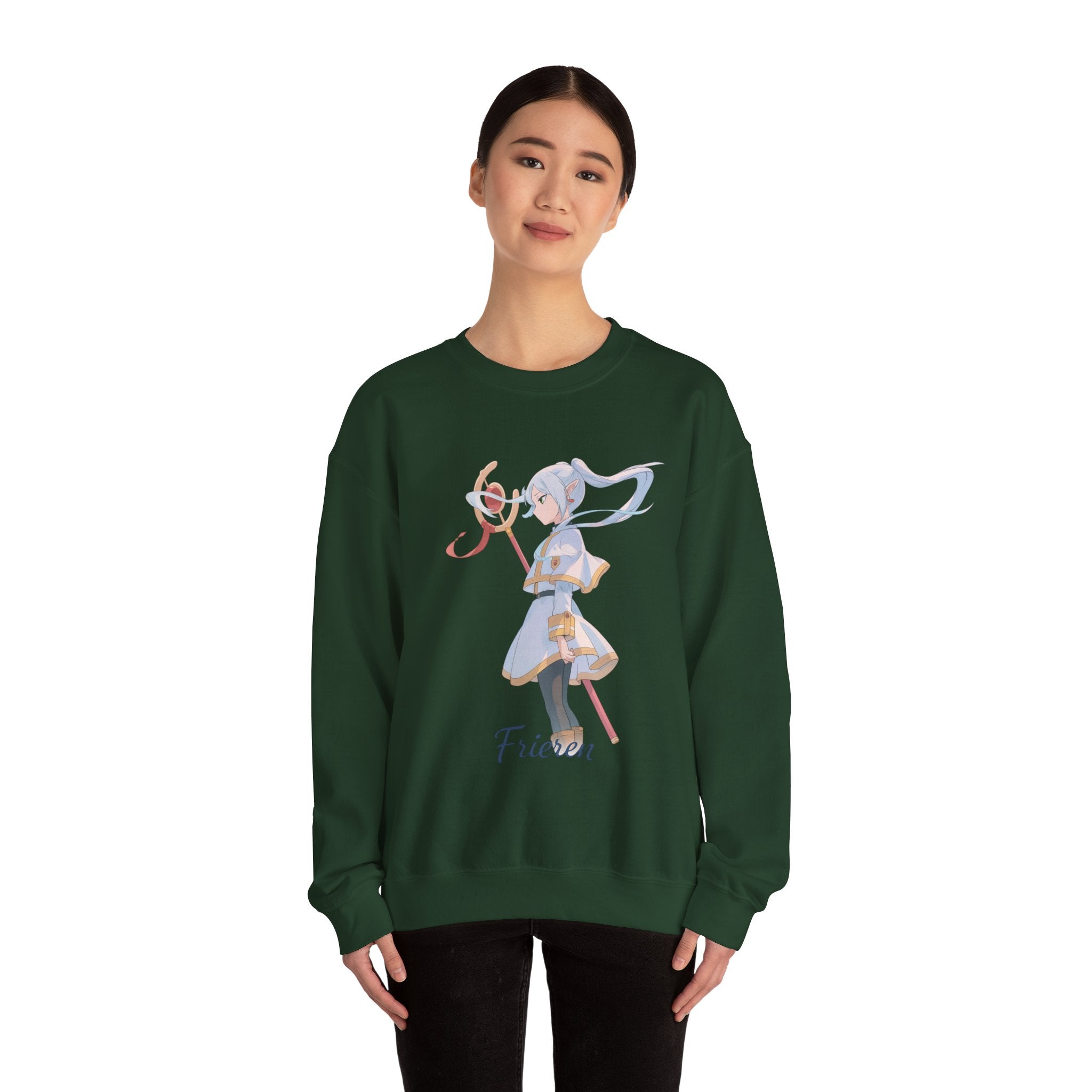 Chibi Anime Girl Illustration Sweatshirt | Pastel Magic Ribbon