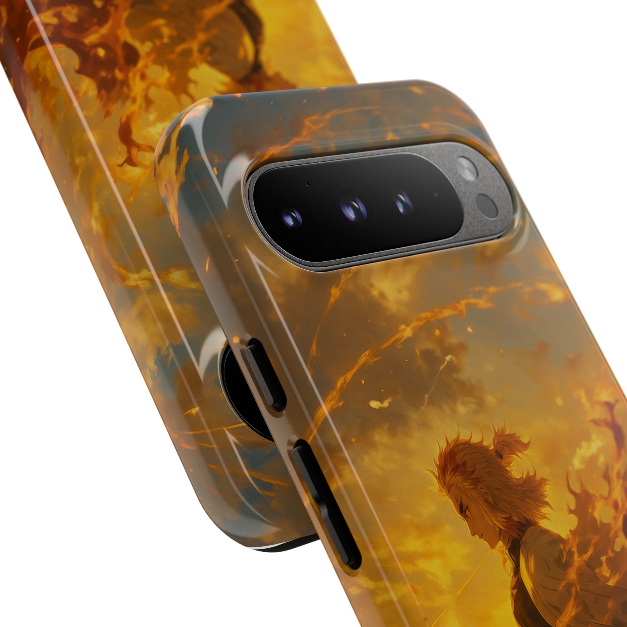 Flame Samurai Phone Case | Sunset Warrior iPhone Case