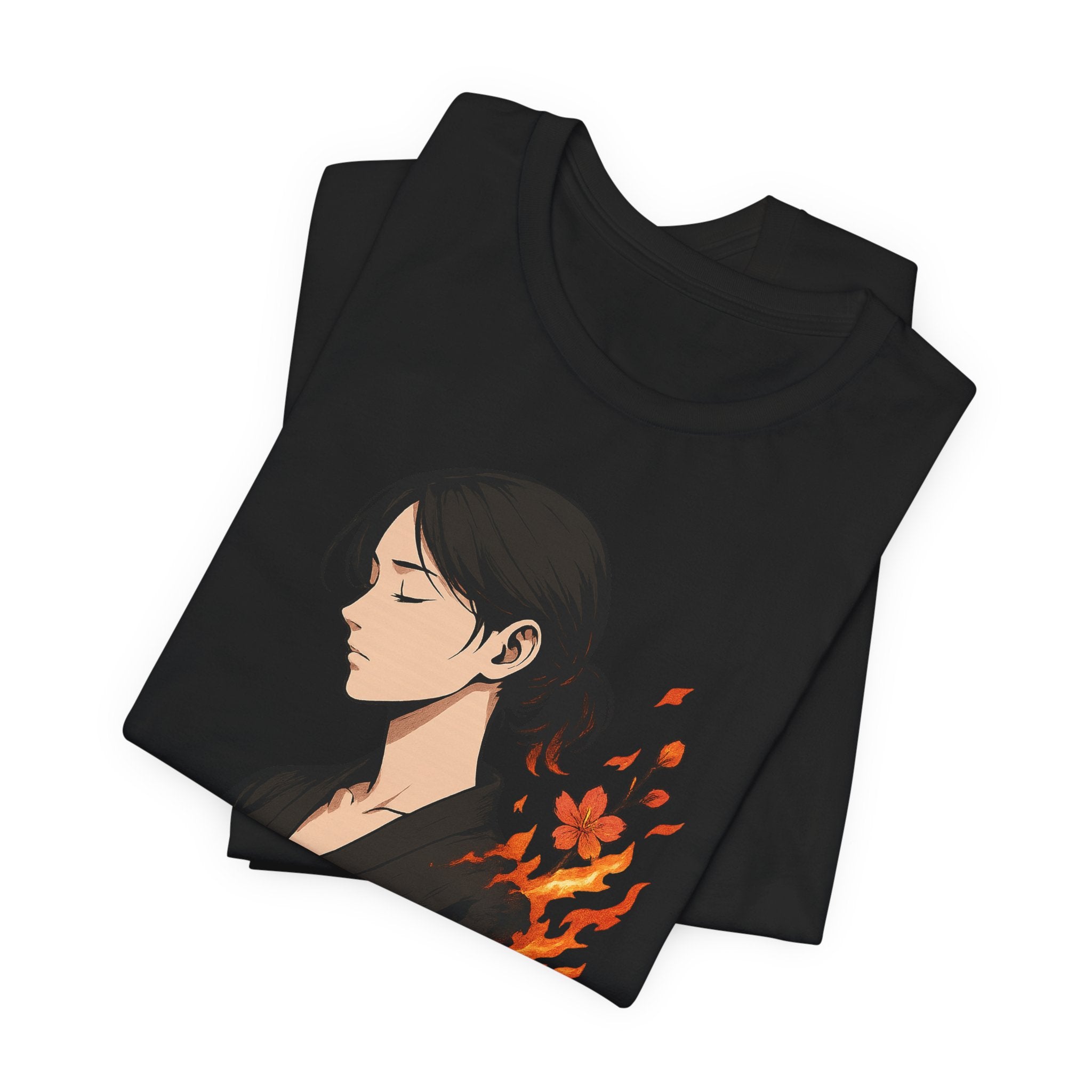 Elegant Anime-Inspired Unisex Tee, Casual Wear, Gift for Fans, Graphic Shirt, Summer Outfit, Birthday Present