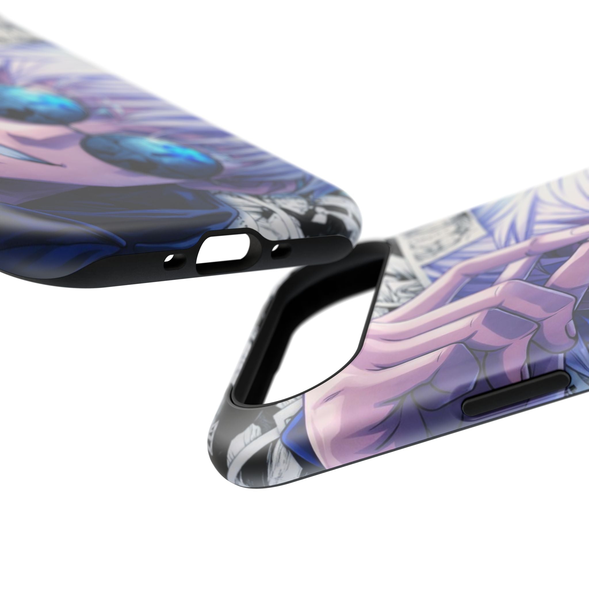 Anime Character Impact-Resistant Phone Case — Stylish Sunglasses Manga Design