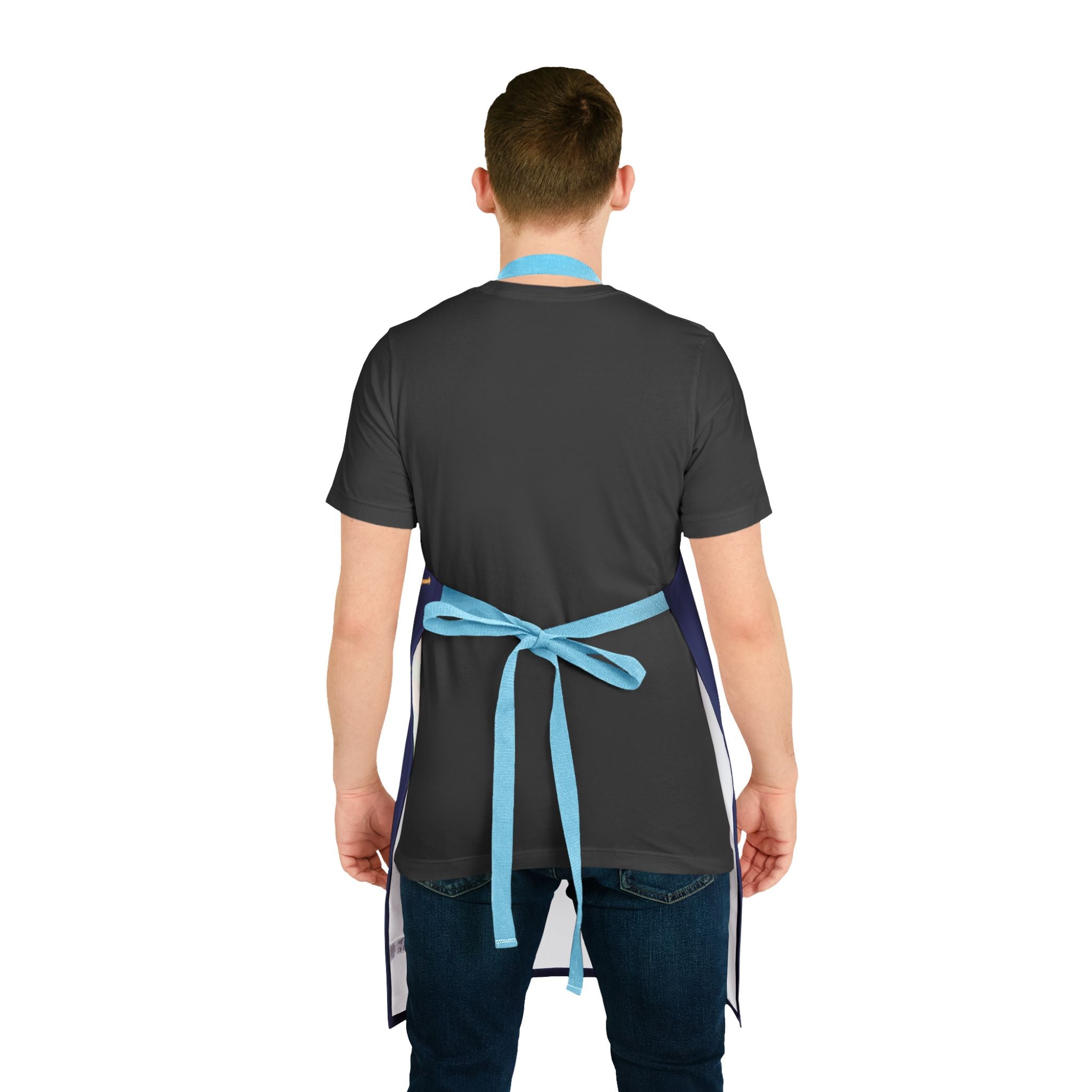 Rainbow Silhouette Characters Apron | Colorful Gaming Key Art