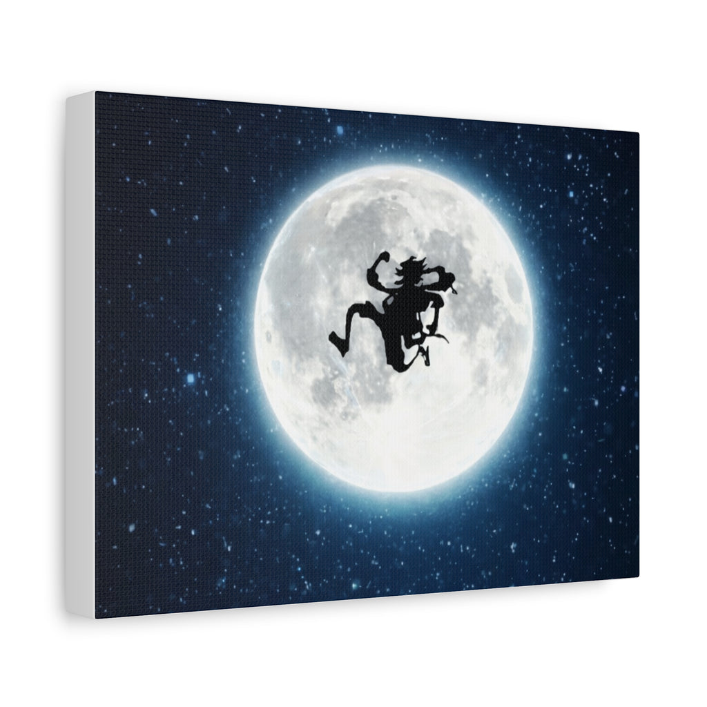 Witch Silhouette Moon Matte Canvas