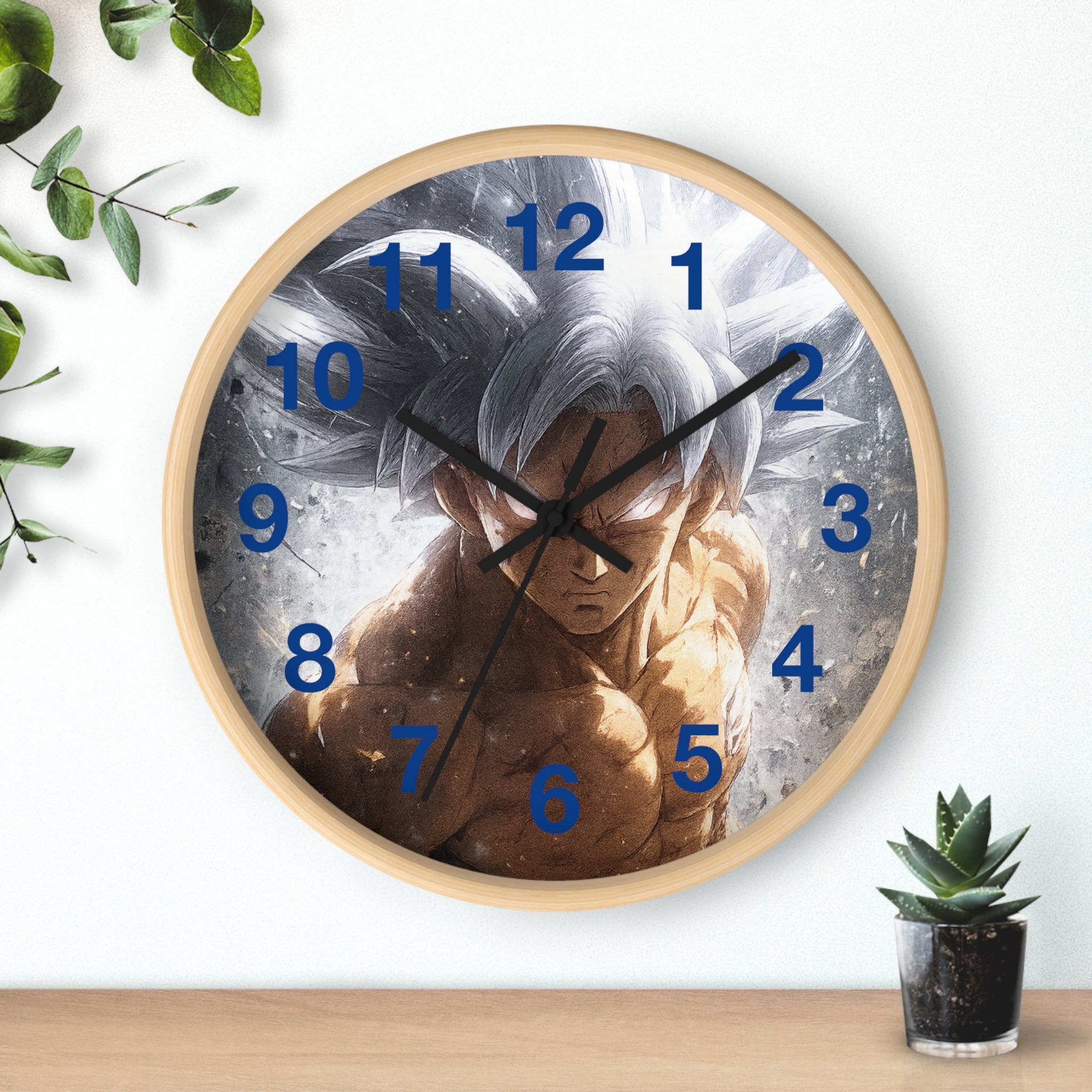 Ultra Instinct Anime Warrior Wall Clock | Illustrated Character Timepiece