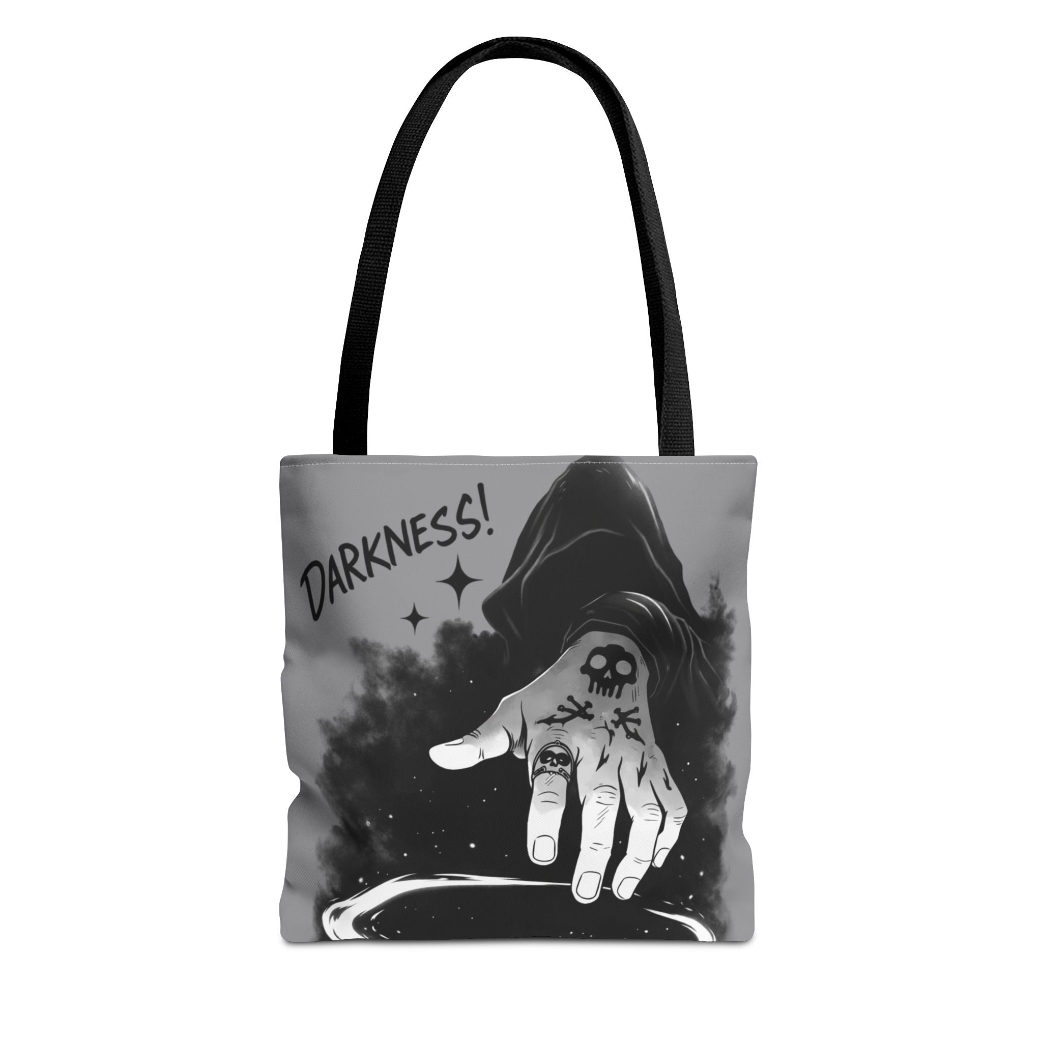 Darkness Hand Illustration Tote Bag | Gothic Spellcaster Design