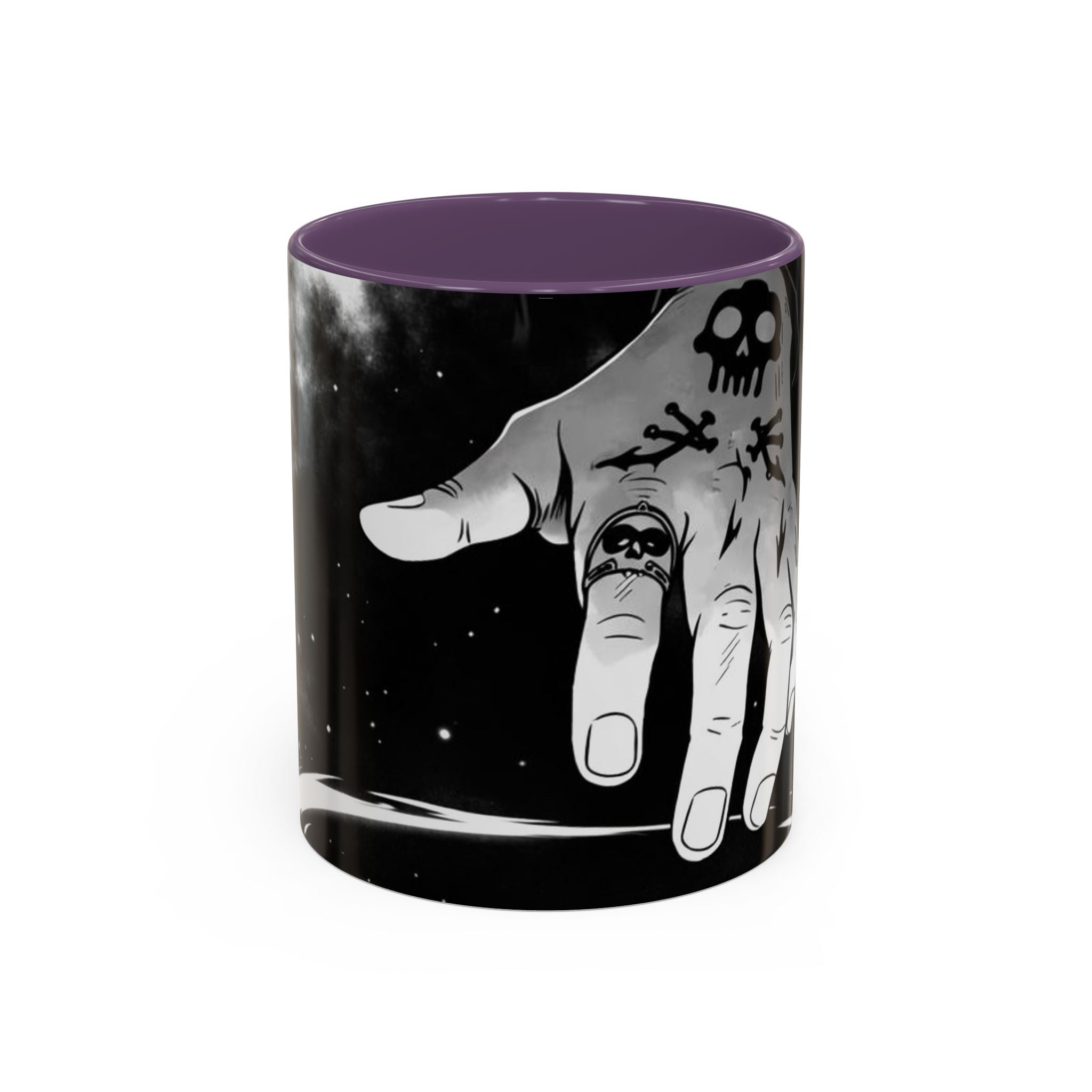 Skull Tattoo Hand Mug | Accent Coffee Mug 11oz 15oz