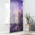 Dreamy Anime Window Curtain — Twilight Girls & Butterflies Sheer Panel