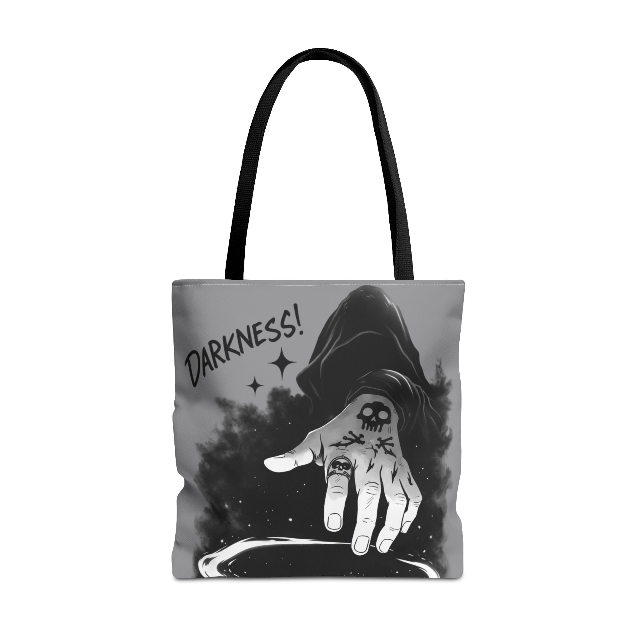 Darkness Hand Illustration Tote Bag | Gothic Spellcaster Design