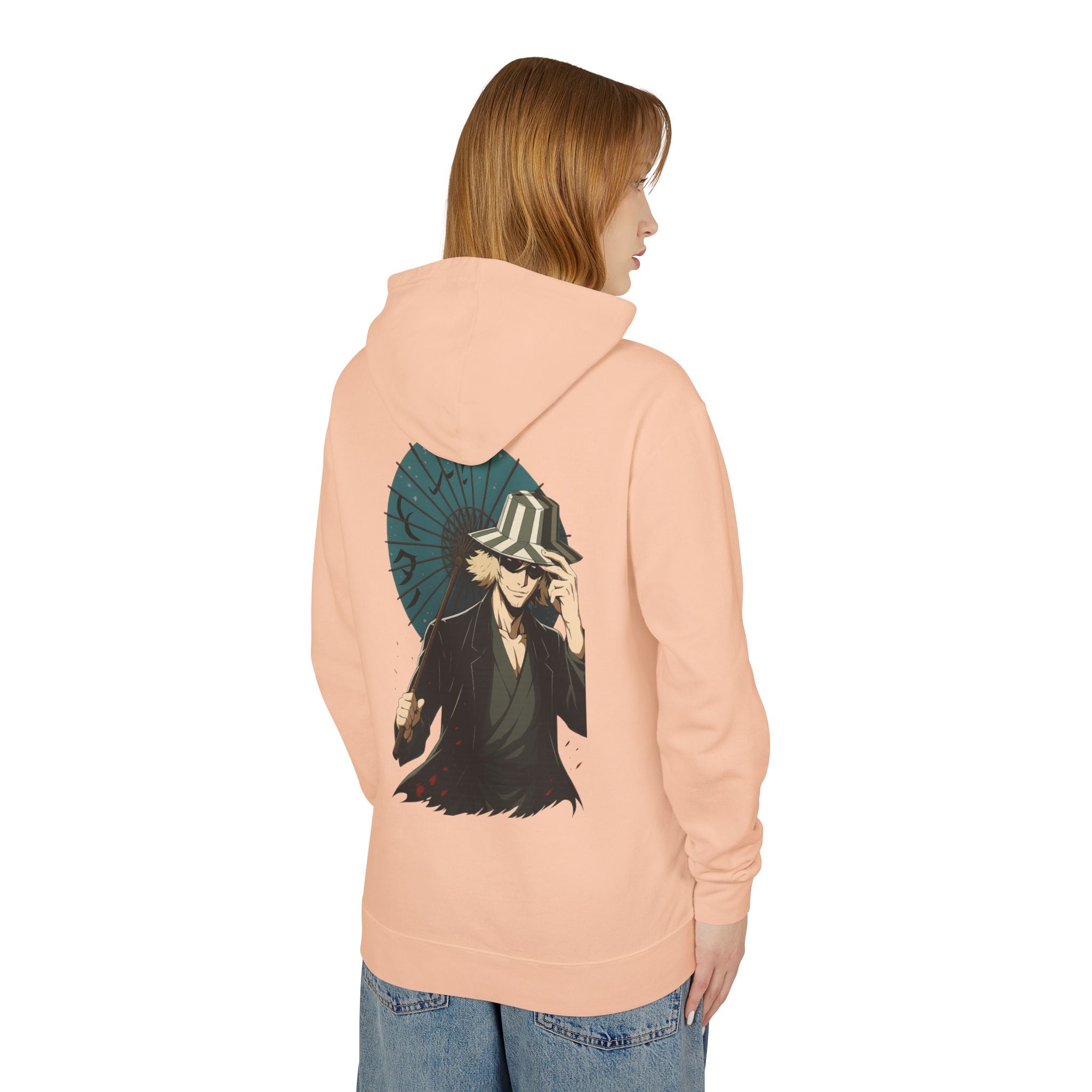 Unisex Lightweight Hooded Sweatshirt with URAHARA Design, Anime Fan Apparel, Casual Streetwear, Gift for Manga Lovers, Cozy Hoodie