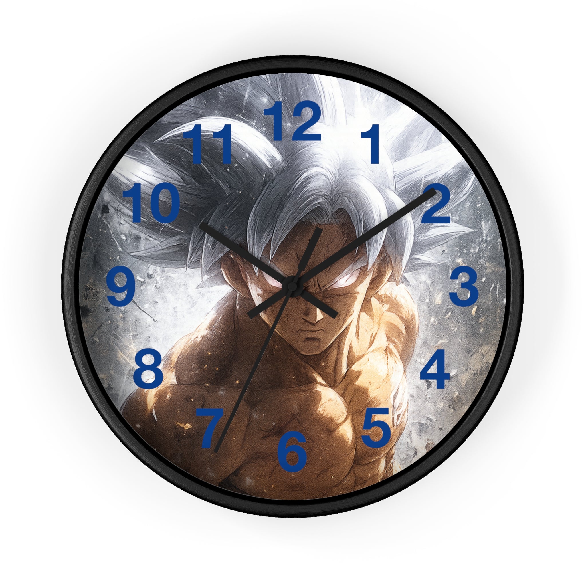 Ultra Instinct Anime Warrior Wall Clock | Illustrated Character Timepiece