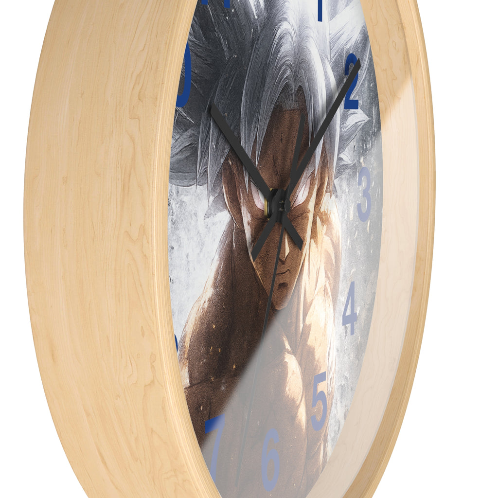 Ultra Instinct Anime Warrior Wall Clock | Illustrated Character Timepiece