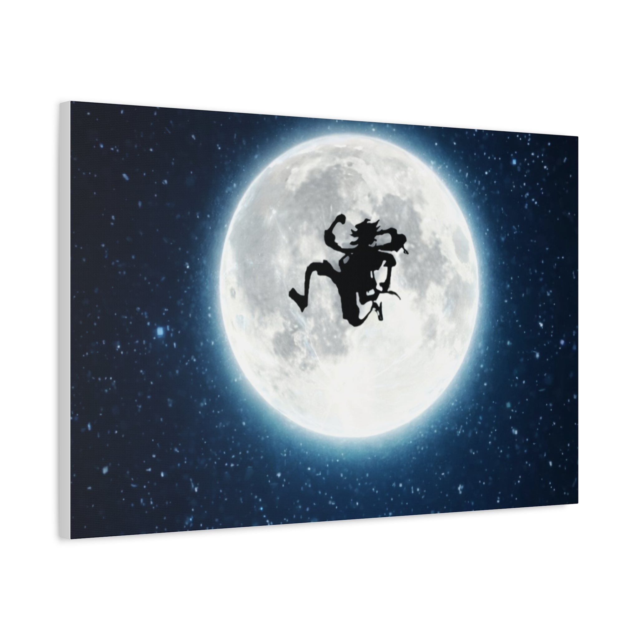 Witch Silhouette Moon Matte Canvas