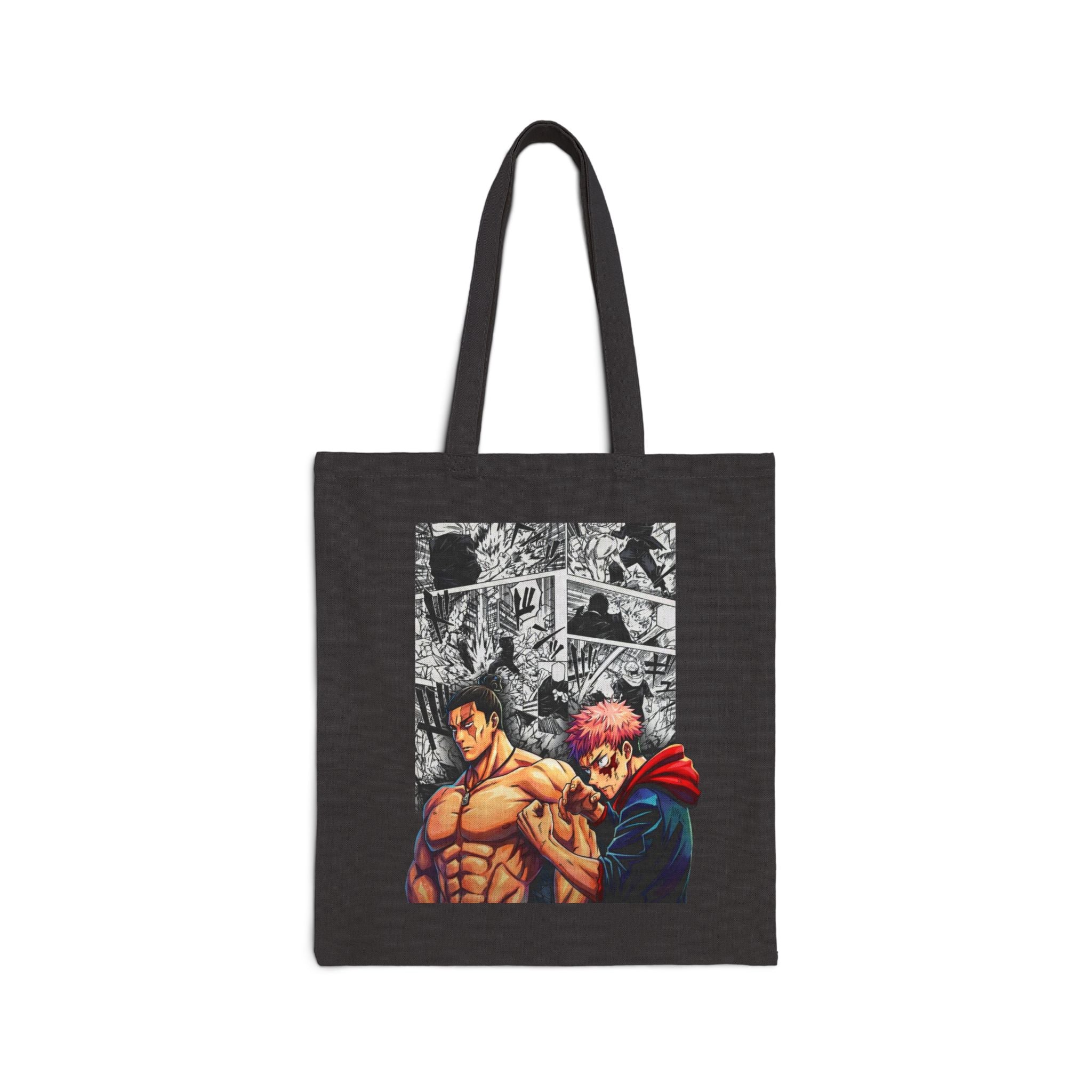 Anime Duo Illustration Tote Bag | Manga Panel Background