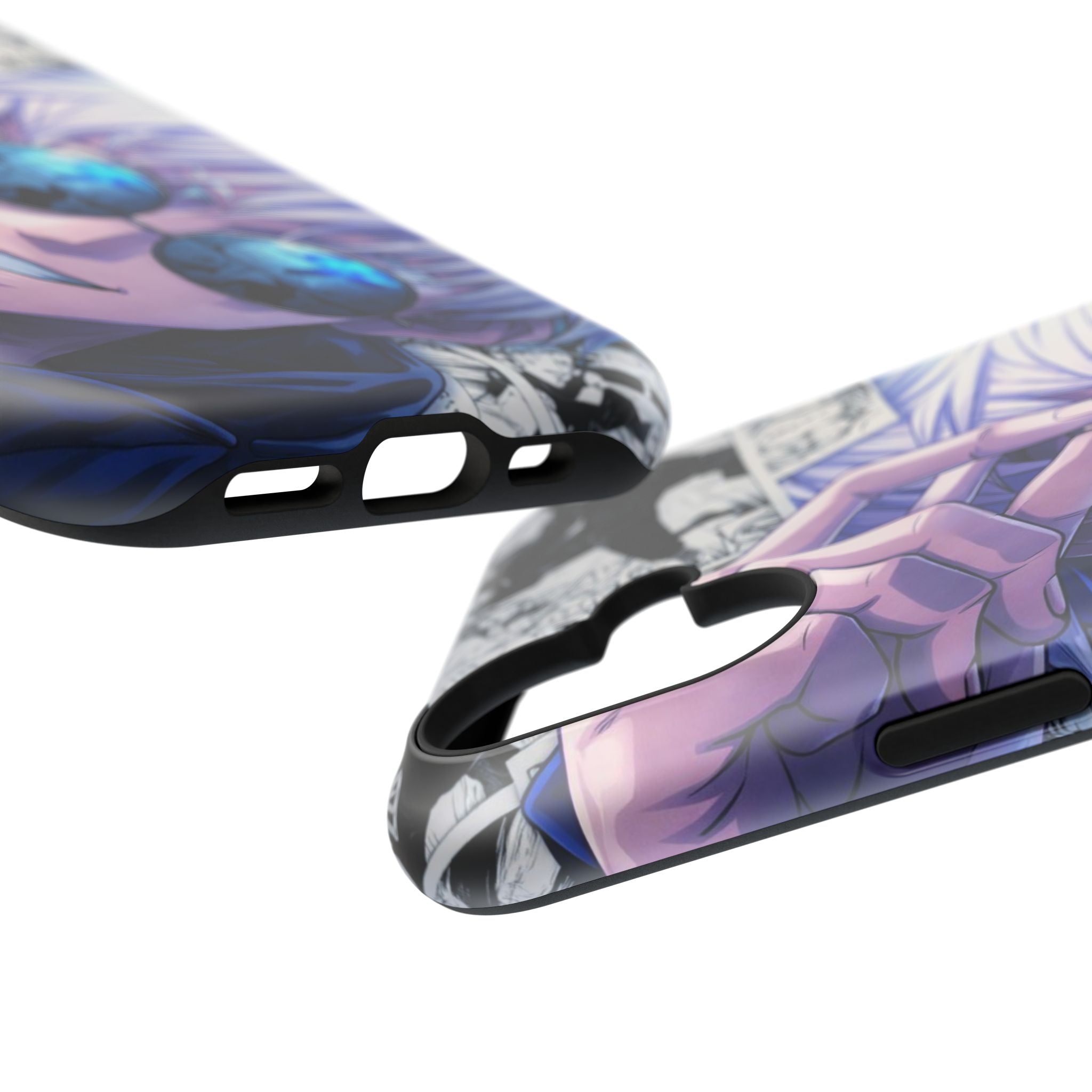 Anime Character Impact-Resistant Phone Case — Stylish Sunglasses Manga Design