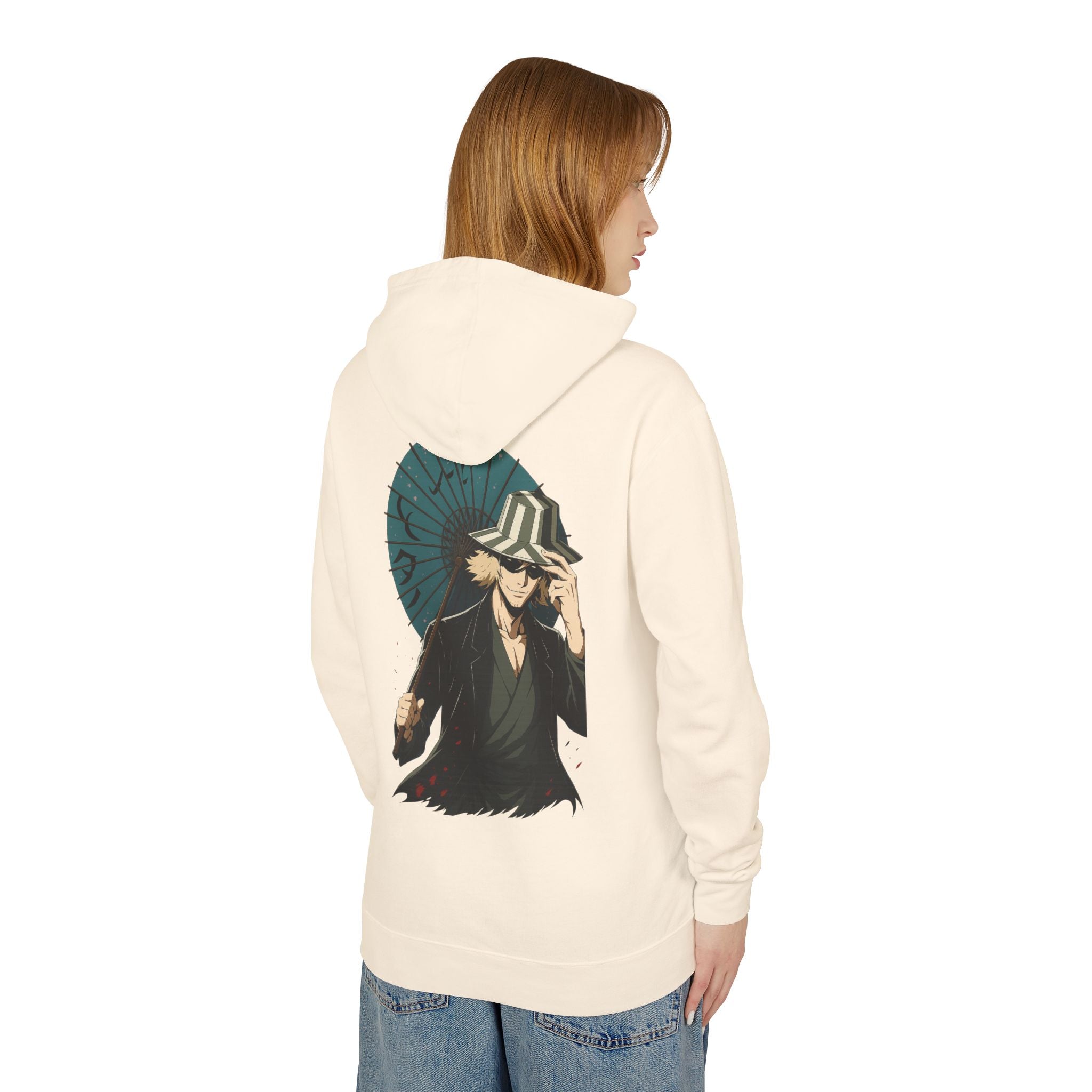 Unisex Lightweight Hooded Sweatshirt with URAHARA Design, Anime Fan Apparel, Casual Streetwear, Gift for Manga Lovers, Cozy Hoodie