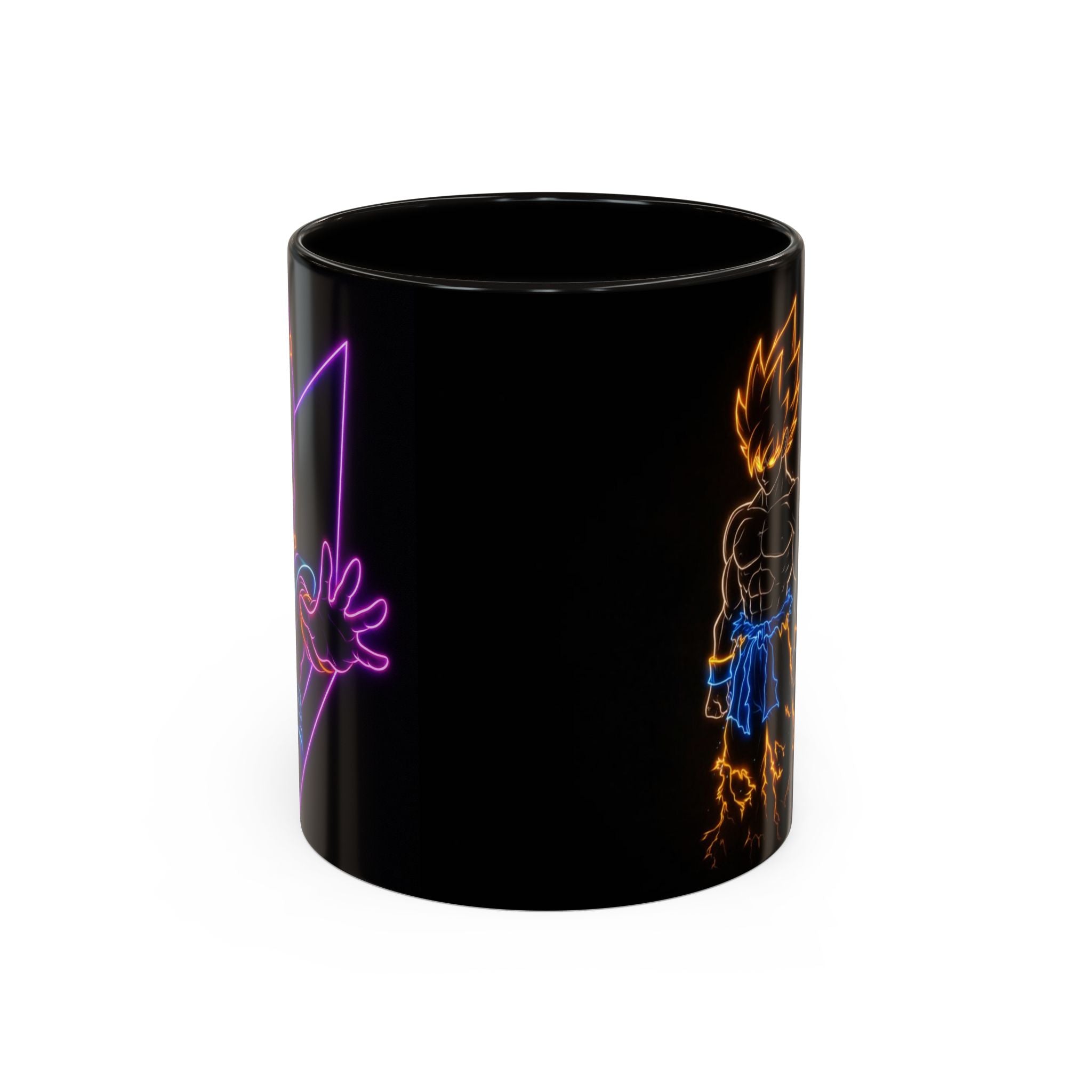 Neon Super Saiyan Mug | Colorful Coffee Cup