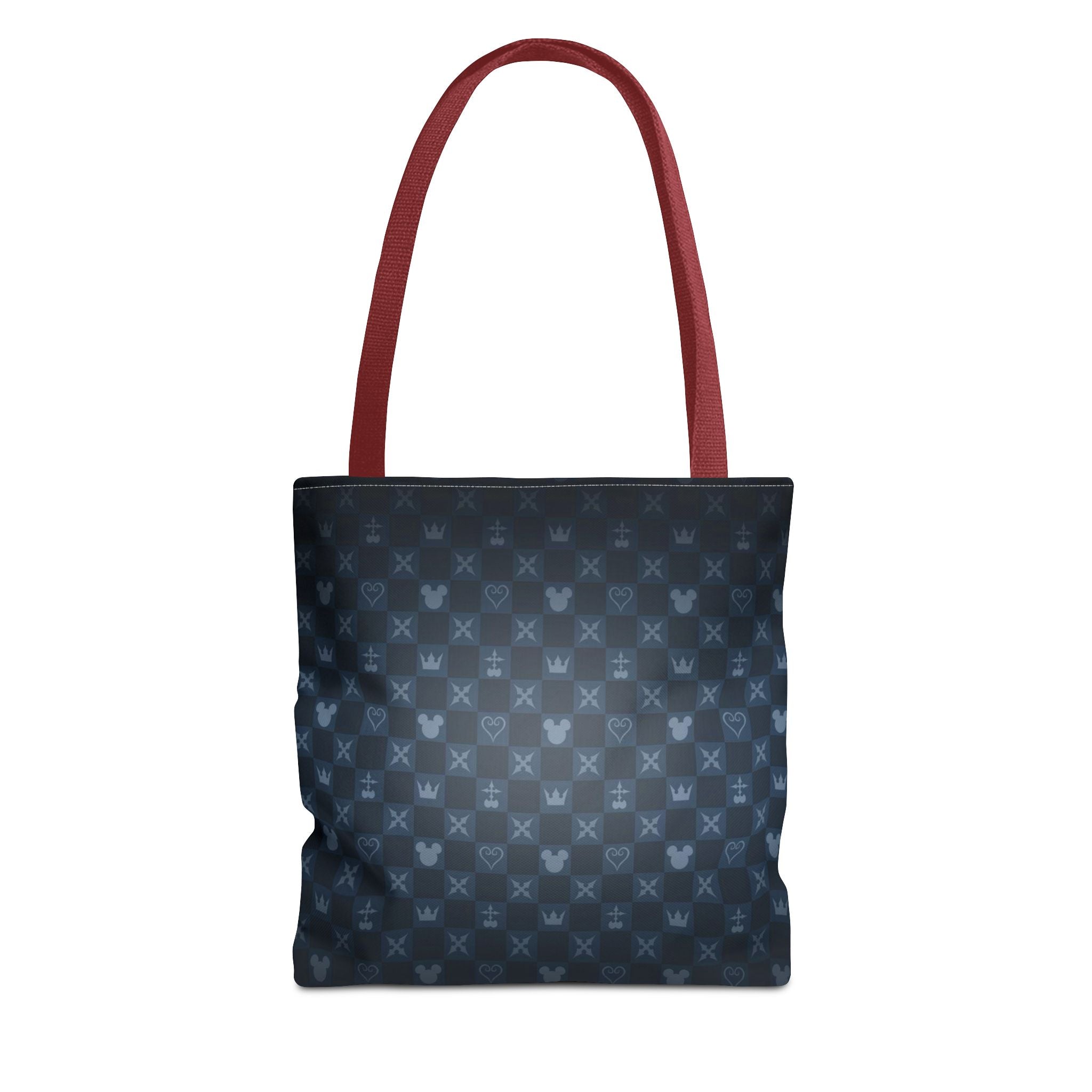 Dark Blue Patterned Monogram Tote | All-Over Print Tote