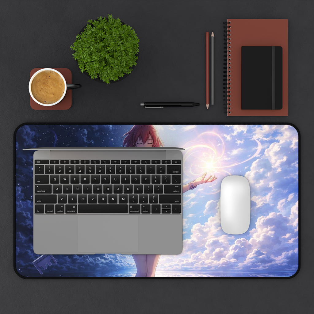 Anime blade Girl Desk Mat — Fantasy Sky Gaming Mouse Pad 
