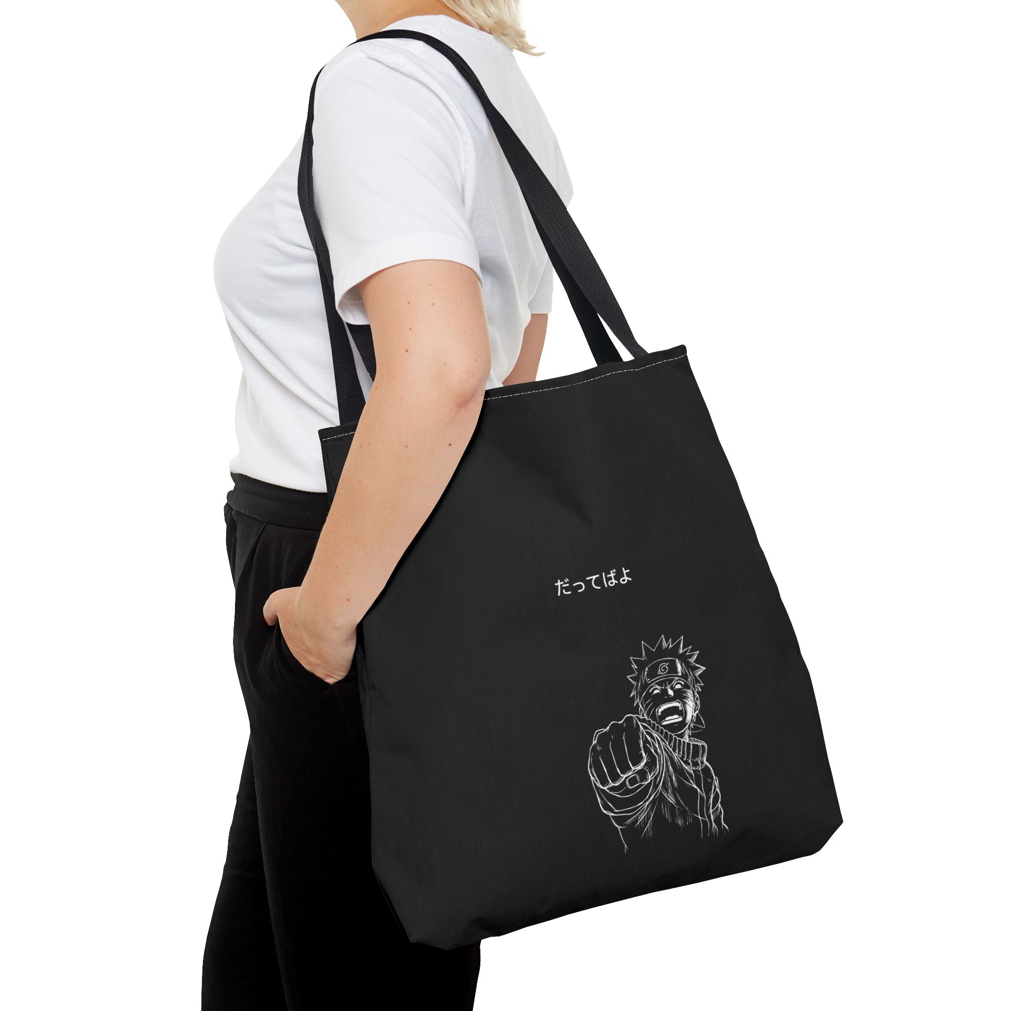 Manga Fist Character Tote Bag | Anime Graphic Tote